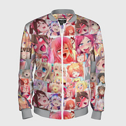 Бомбер мужской Ahegao, цвет: 3D-меланж