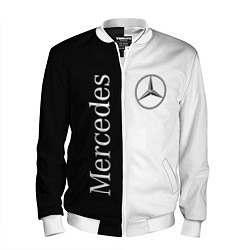 Бомбер мужской Mercedes B&W, цвет: 3D-белый