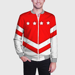 Бомбер мужской Звезды Спартака, цвет: 3D-меланж — фото 2