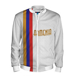 Бомбер мужской Armenia Line, цвет: 3D-белый