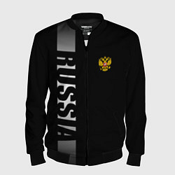 Бомбер мужской Russia: Black Line, цвет: 3D-черный