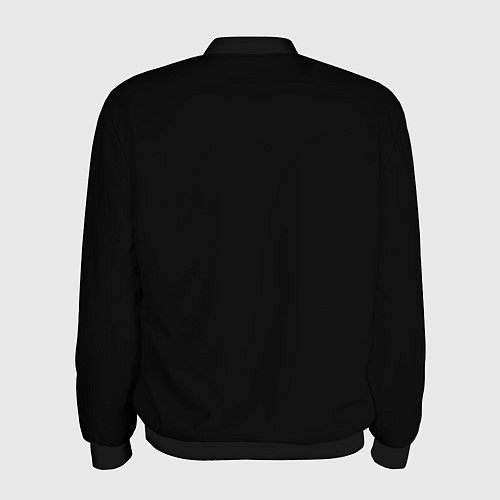 Мужской бомбер Russia: Black Line / 3D-Черный – фото 2