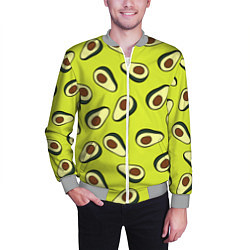 Бомбер мужской Стиль авокадо, цвет: 3D-меланж — фото 2