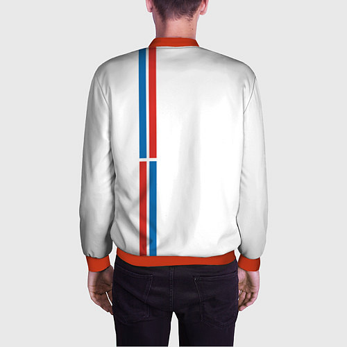 Мужской бомбер Пермский край / 3D-Красный – фото 4