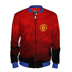 Бомбер мужской FC Man UTD: Red Poly, цвет: 3D-синий