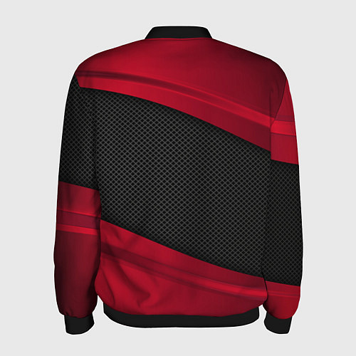Мужской бомбер Mazda: Red Sport / 3D-Черный – фото 2
