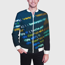 Бомбер мужской Programming Collection, цвет: 3D-белый — фото 2