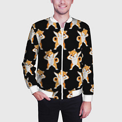 Бомбер мужской Foxes Dab, цвет: 3D-белый — фото 2