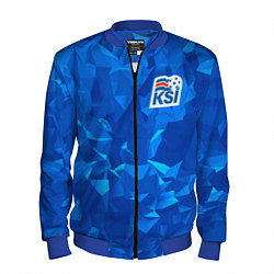 Бомбер мужской KSI Iceland Winter, цвет: 3D-синий