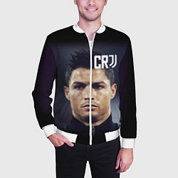 Бомбер мужской RONALDO CR7, цвет: 3D-белый — фото 2