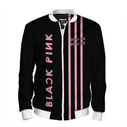 Бомбер мужской Black Pink, цвет: 3D-белый