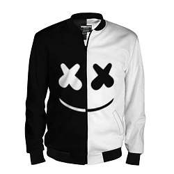 Мужской бомбер Marshmello: Black & White