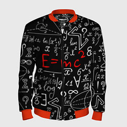 Бомбер мужской Формулы физики, цвет: 3D-красный