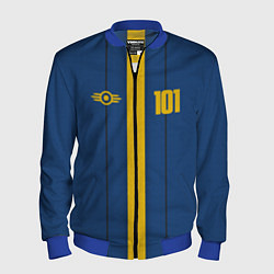 Бомбер мужской Fallout: Vault 101, цвет: 3D-синий