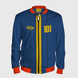 Бомбер мужской Fallout: Vault 101, цвет: 3D-красный