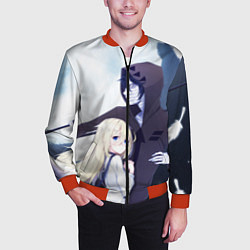 Бомбер мужской Ангел кровопролития, цвет: 3D-красный — фото 2
