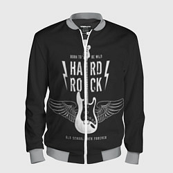 Бомбер мужской Hard Rock: Born to be wild, цвет: 3D-меланж