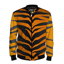 Бомбер мужской Шкура тигра, цвет: 3D-черный