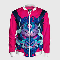 Бомбер мужской Мифический зверь, цвет: 3D-белый