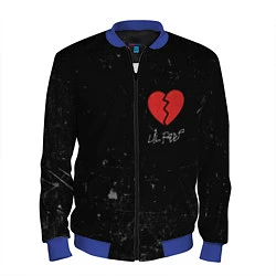 Бомбер мужской Lil Peep: Broken Heart, цвет: 3D-синий