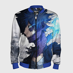 Бомбер мужской Академия героев - Даби, цвет: 3D-синий