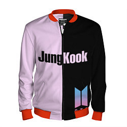 Бомбер мужской BTS Jung Kook, цвет: 3D-красный