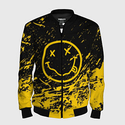 Бомбер мужской NIRVANA, цвет: 3D-черный