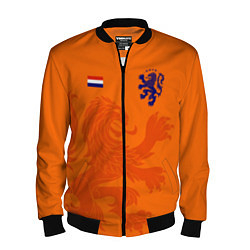 Бомбер мужской Сборная Голландии, цвет: 3D-черный