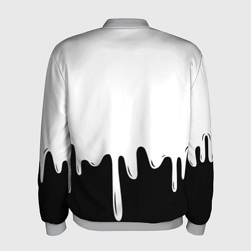 Мужской бомбер MELLO BLACK x WHITE / 3D-Меланж – фото 2