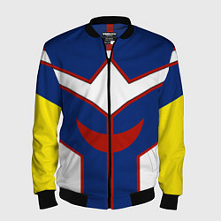 Бомбер мужской ALL MIGHT MY HERO ACADEMIA MHA МОЯ ГЕРОЙСКАЯ АКАДЕ, цвет: 3D-черный