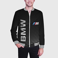 Бомбер мужской BMW, цвет: 3D-меланж — фото 2