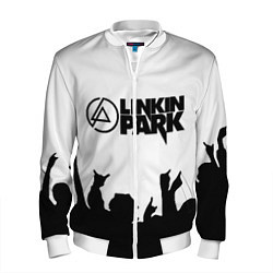 Бомбер мужской LINKIN PARK, цвет: 3D-белый