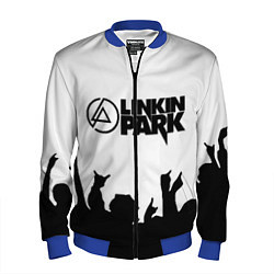 Бомбер мужской LINKIN PARK, цвет: 3D-синий