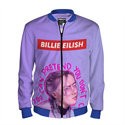 Бомбер мужской Billie Eilish, цвет: 3D-синий