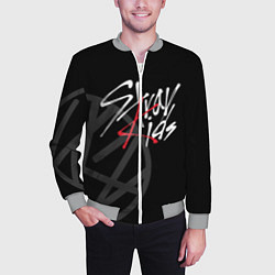 Бомбер мужской Stray Kids, цвет: 3D-меланж — фото 2