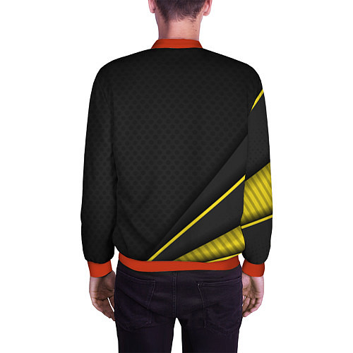 Мужской бомбер Mass Effect N7 / 3D-Красный – фото 4