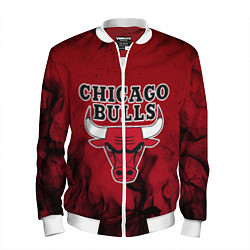 Бомбер мужской CHICAGO BULLS, цвет: 3D-белый