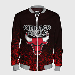 Бомбер мужской CHICAGO BULLS, цвет: 3D-меланж