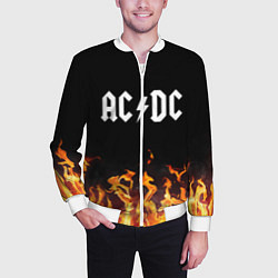 Бомбер мужской AC DC, цвет: 3D-белый — фото 2