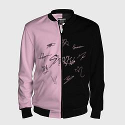 Бомбер мужской STRAY KIDS, цвет: 3D-черный