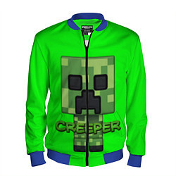 Бомбер мужской MINECRAFT CREEPER, цвет: 3D-синий