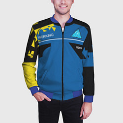Бомбер мужской Detroit:become, цвет: 3D-синий — фото 2