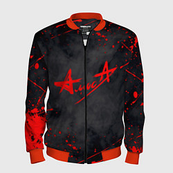 Бомбер мужской АлисА, цвет: 3D-красный