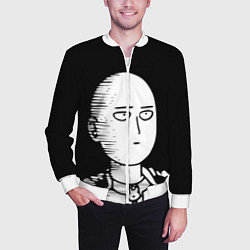 Бомбер мужской ONE-PUNCH MAN, цвет: 3D-белый — фото 2