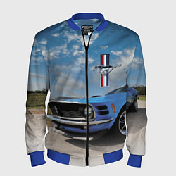 Бомбер мужской Mustang, цвет: 3D-синий