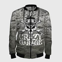 Бомбер мужской Crazy garage, цвет: 3D-черный