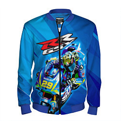 Бомбер мужской Suzuki MotoGP, цвет: 3D-синий