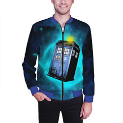 Бомбер мужской Doctor Who, цвет: 3D-синий — фото 2