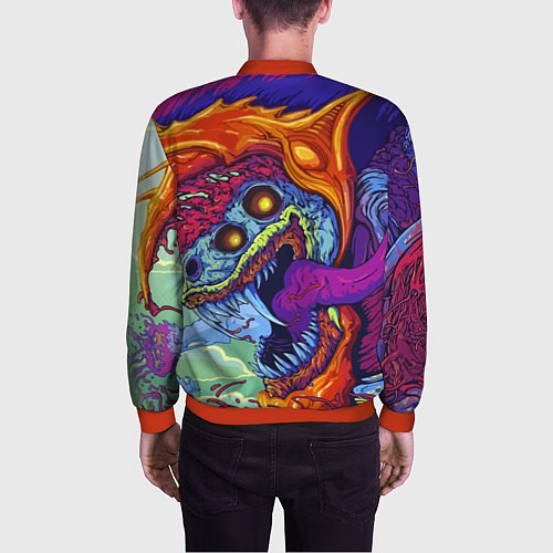 Мужской бомбер CS GO HYPERBEAST / 3D-Красный – фото 4