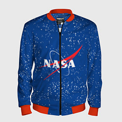 Бомбер мужской NASA, цвет: 3D-красный